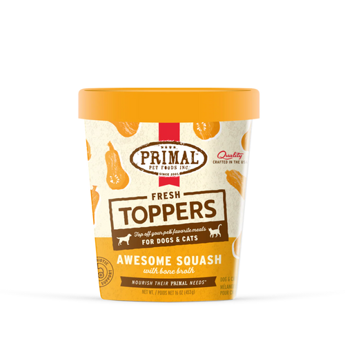 Primal Fresh Toppers for Cat & Dog Food Awesome Squash Recipe