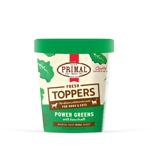 Fresh Toppers for Cat & Dog Food Power Greens Recipe