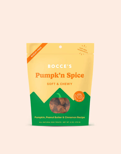 Bocce's Pumpkn Spice Soft & Chewy Treats - 6oz