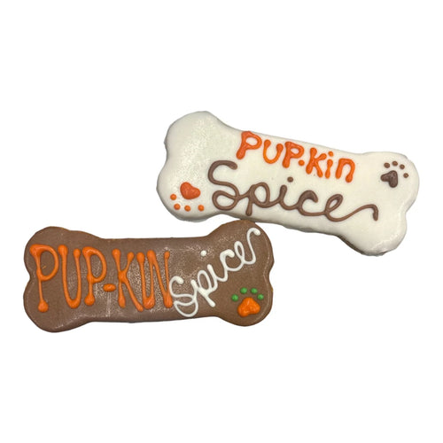 PUP-KIN SPICE BONE DOG COOKIE