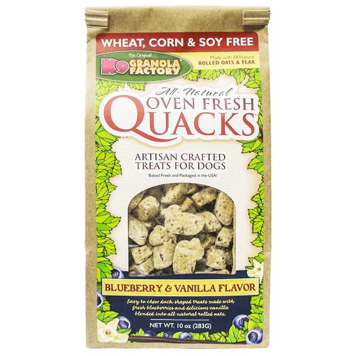 K9 Granola Factory Quacks, Blueberry and Vanilla Dog Treats