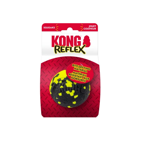 KONG Reflex Squeak Ball - Medium/Large