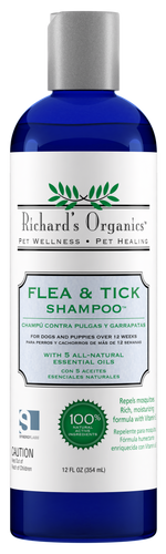 Richard's Organics Flea & Tick Shampoo 12oz