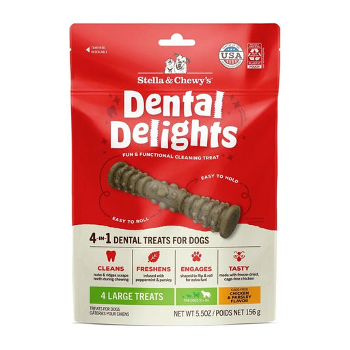 STELLA & CHEWY'S LARGE DENTAL DELIGHTS CHICKEN & PARSLEY FLAVOR 5.5oz