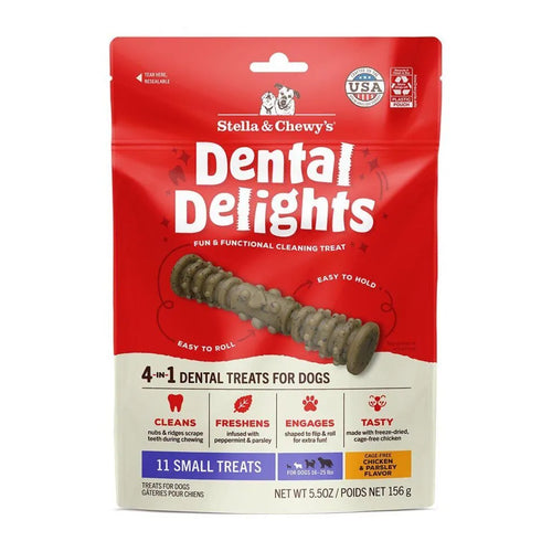 STELLA & CHEWY'S SMALL DENTAL DELIGHTS CHICKEN & PARSLEY FLAVOR 10.5oz