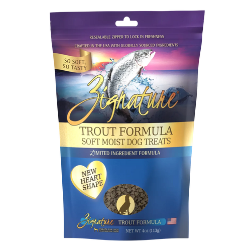 Zignature Trout Formula Soft Moist Treats for Dogs - 4oz