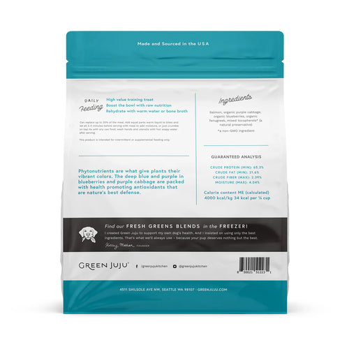Green Juju Salmon Blue Whole Food Bites Freeze-Dried Treat / Topper - 3oz