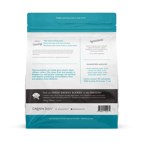 Green Juju Salmon Blue Whole Food Bites Freeze-Dried Treat / Topper - 7.5oz