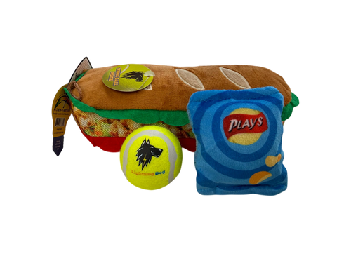 Rowdy - 6 Sandwich Dog Toy