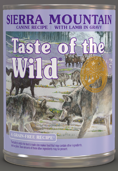 Taste of the Wild Sierra Mountain Wet Dog Food Can