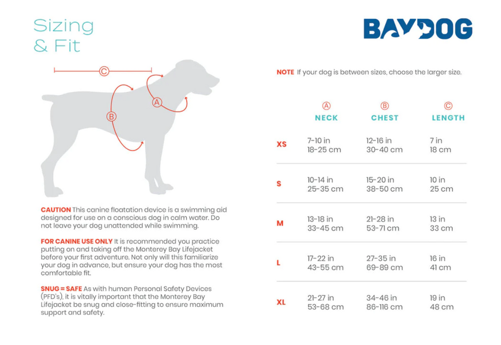MONTEREY BAY DOG LIFEJACKET OFFSHORE - ORANGE SMALL