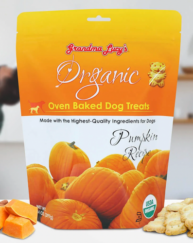 Grandma Lucy's Organic Pumpkin Baked Dog Treats - 14oz