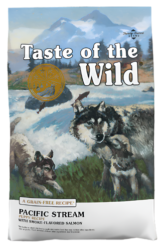Taste of the Wild Pacific Stream Puppy Recipe with Smoke-Flavored Salmon - 14lb