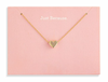Floral Card Collection - 14k Gold Heart 16 Necklace