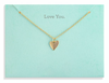 Floral Card Collection - 14k Gold Heart 16 Necklace