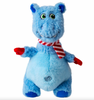 KONG Holiday Knots Belly Hippo Plush Squeaker Dog Toy - Medium/Large