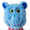 KONG Holiday Knots Belly Hippo Plush Squeaker Dog Toy - Medium/Large