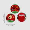 KONG Holiday SqueakAir Balls 6-Pack - Small