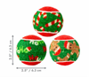 Kong Holiday Dog Toy Squeaker Air Ball 6 Pack - Medium
