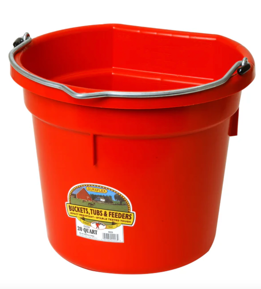 Flat Back Plastic Bucket 20 Quart Knoxville, TN Agri Feed Pet Supply