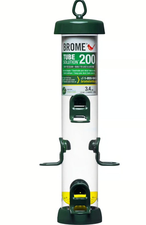 BROME TUBE SOLUTIONS BIRD SEED FEEDER 200