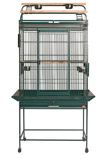 32x23 Play Top Bird Cage, Green