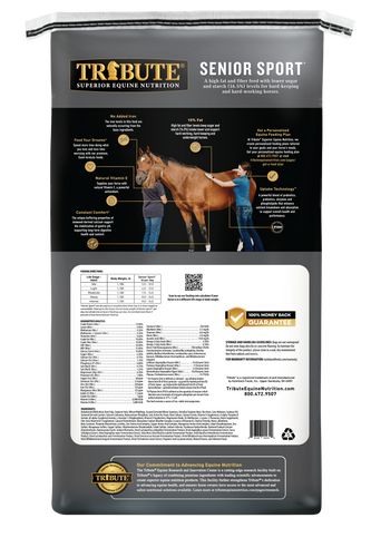Tribute Senior Sport®, Textured, Low NSC, High Fat, High Fiber Horse Food - 50lb