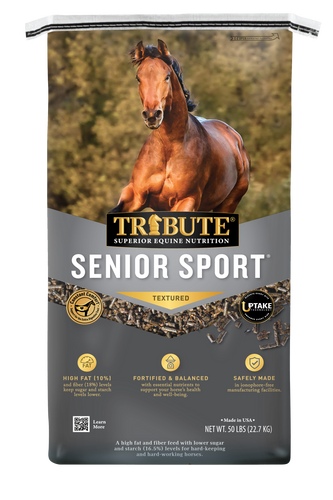 Tribute Senior Sport®, Textured, Low NSC, High Fat, High Fiber Horse Food - 50lb