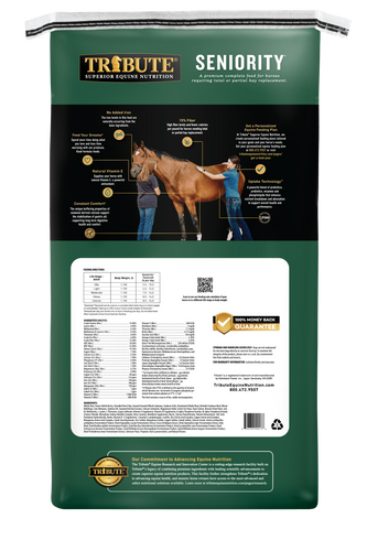 Tribute Seniority® Textured, Hay Replacement Horse Feed - 50lb