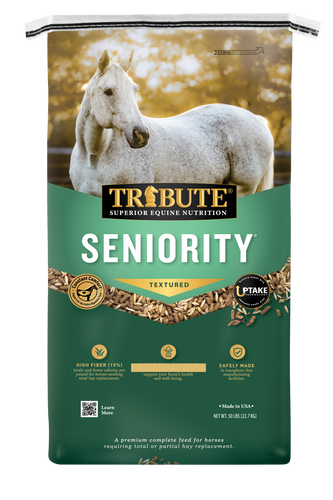 Tribute Seniority® Textured, Hay Replacement Horse Feed - 50lb