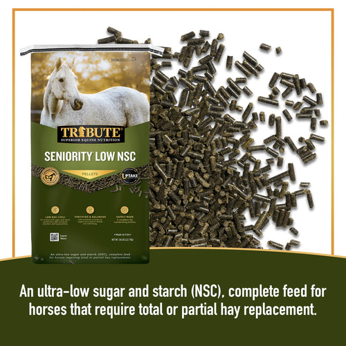 TRIBUTE Seniority® Low NSC (10%), Horse Feed - 50lb
