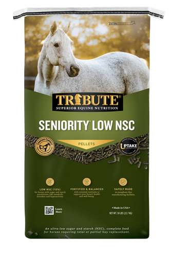 TRIBUTE Seniority® Low NSC (10%), Horse Feed - 50lb