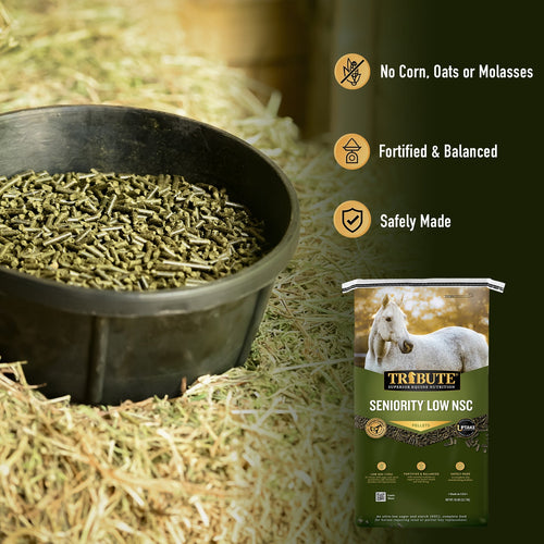 TRIBUTE Seniority® Low NSC (10%), Horse Feed - 50lb