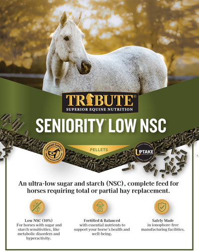 TRIBUTE Seniority® Low NSC (10%), Horse Feed - 50lb