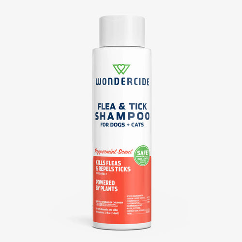 Flea & Tick Peppermint Shampoo for Dogs + Cats - 12oz