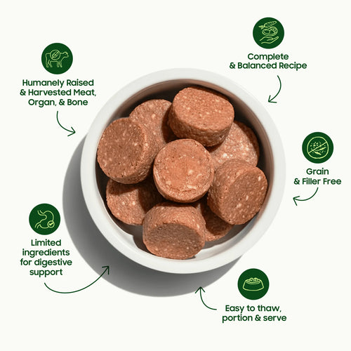 Small Batch Pet Duck Sliders for Cats Frozen Raw - 3lb