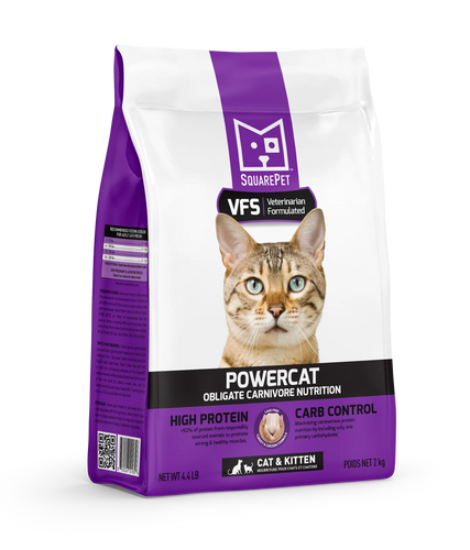 SQUARE PET VFS® POWERCAT™ Turkey & Chicken for Cats - 11lb