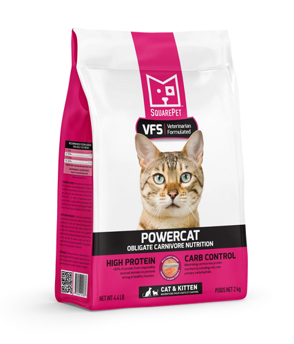 SQUARE PET VFS® POWERCAT™ Herring & Salmon for Cats - 4.4lb