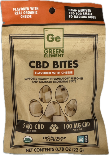 Green Element Organic CBD Cheese Bites - 5mg (20 Count)