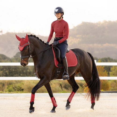 Lemieux Suede Dressage Square - Russet