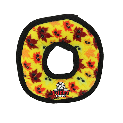 Tuffy® Holiday: Med Ring Leaves Dog Toy