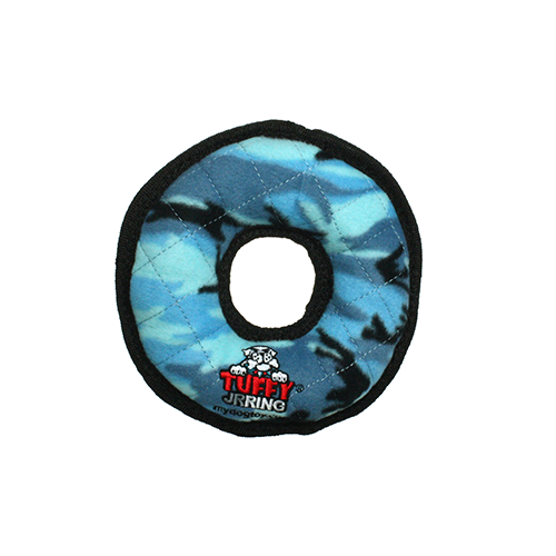 Tuffy® JR: Jr. Ring Camo Blue Dog Toy
