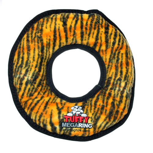 Tuffy® Mega™: Mega Ring Tiger Dog Toy