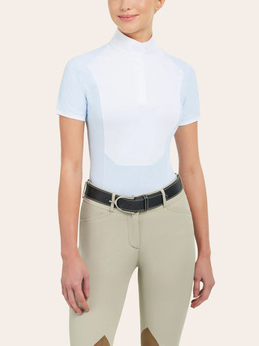 R.J. Classics Tessa Short Sleeve Show Shirt- Blue Ring