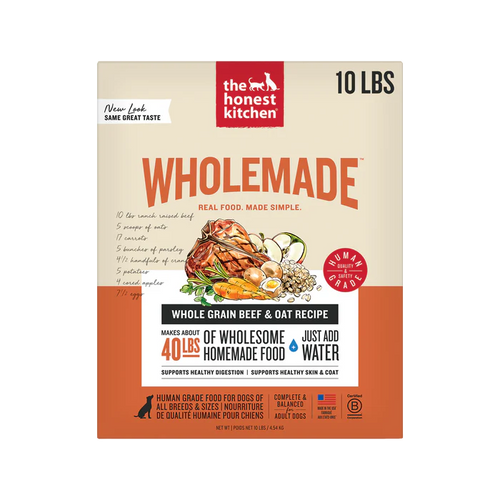 The Honest Kitchen Wholemade Whole Grain Beef & Oat - 10lb