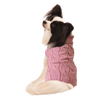 Ethical Pet Fashion Pet Cotton Candy Pink Twisted Cable Sweater - Extra Small - Medium