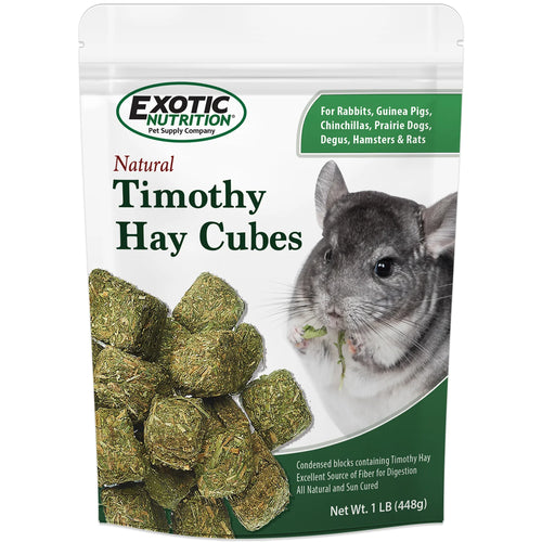 Timothy Hay Cubes Rabbit & Guinea Pig Food - 1lb