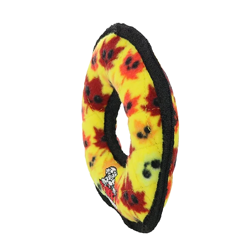 Tuffy Holiday Junior Ring Leaves Dog Toy