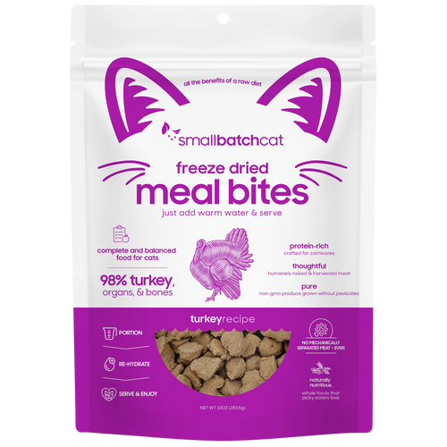 Small Batch Pet Turkey Meal Bites Freeze-Dried - 10oz