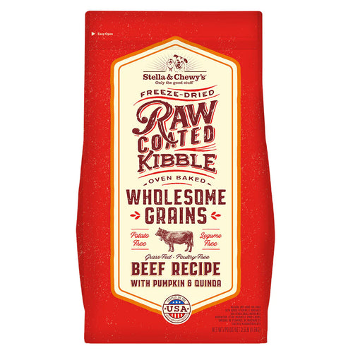 Stella & Chewy's Beef Recipe with Pumpkin & Quinoa Raw Coated Kibble Wholesome Grains - 3.5lb